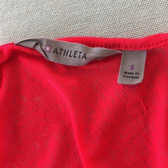 Athleta Semi Sheer Stripe Sleeveless Layered Athletic Tank Top - Picture 5 of 9